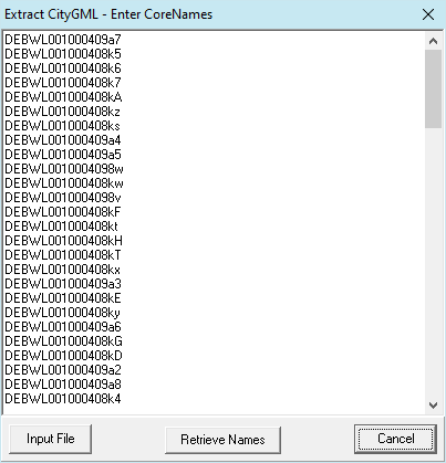 CityGML Extract