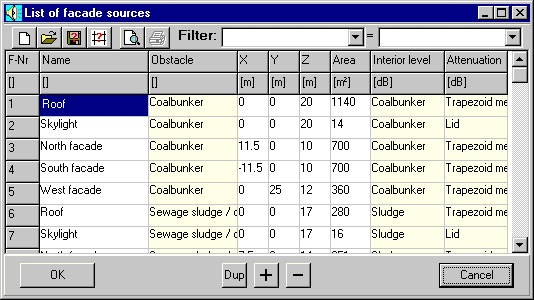 Form for Facade sources