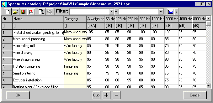 Spectrums catalog form