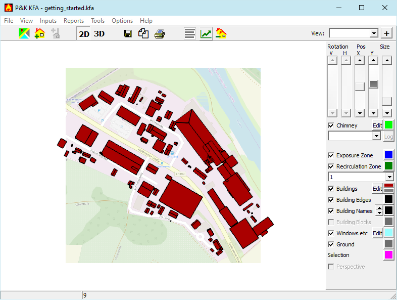 Area Map wirh Buildings